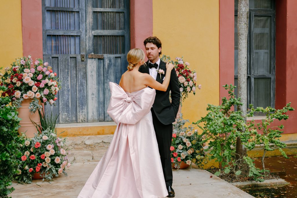 pink dress for wedding