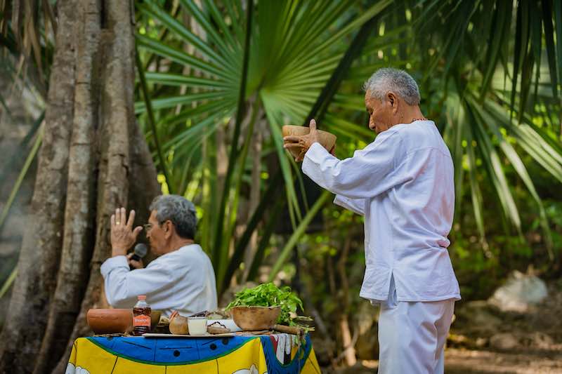 Sacred Ritual at Yucatan Wedding