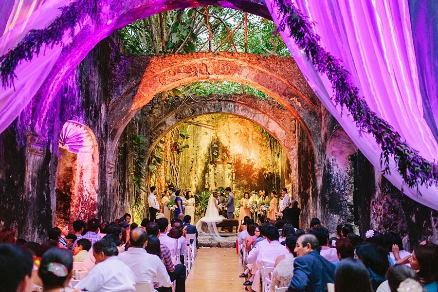 Wedding Ceremony at Hacienda Uayamon