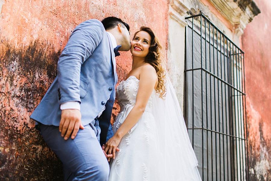 Happy bride at Destination Wedding in Yucatan