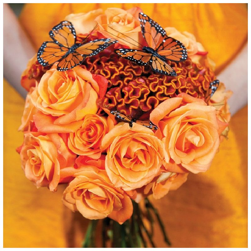 Bouquet Wedding - Tangerine Color