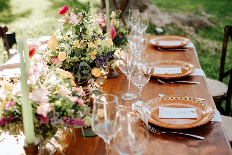 colourful wedding bouquets