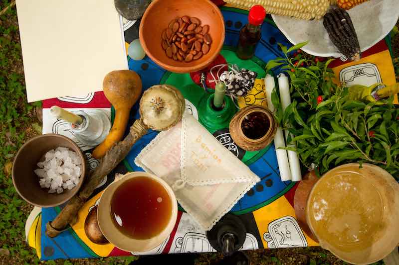 Sacred Food at Mayan Wedding