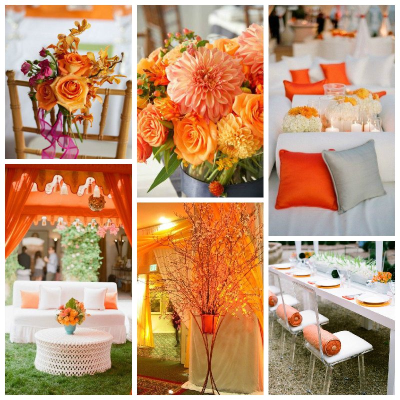 Wedding Decor - Tangerine color1