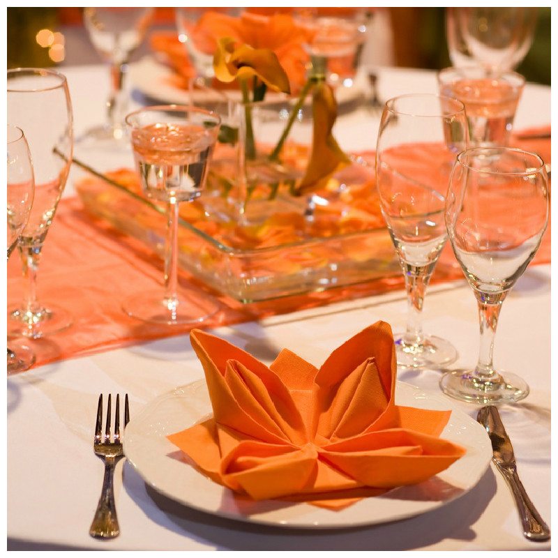 Wedding Decoration - Tangerine Color
