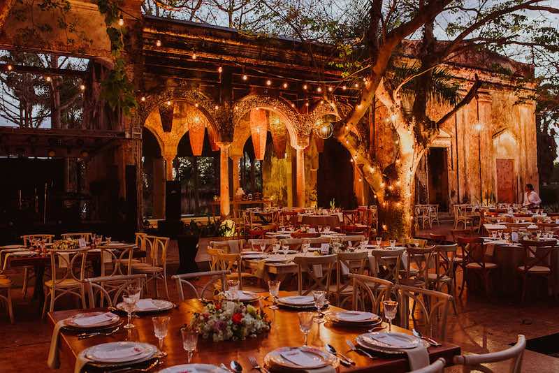 rustic orange wedding