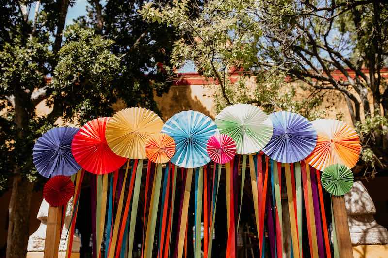 colourful wedding decorations 