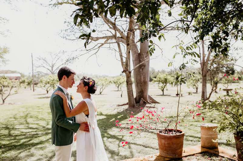 colourful wedding