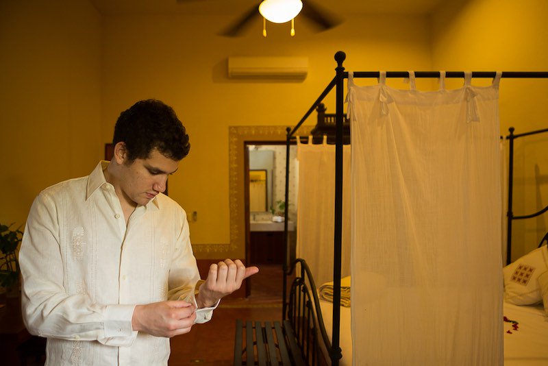 yucatecan guayabera for groom