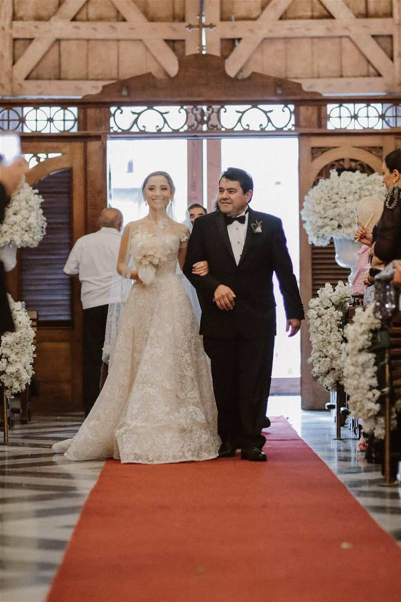 walking to the aisle 