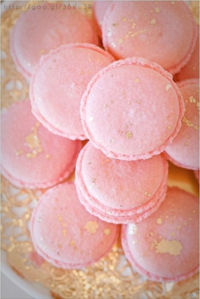 Rose gold wedding Macarons