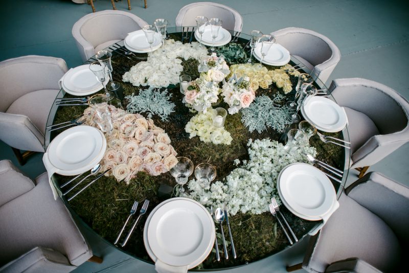 luxury wedding table and chair