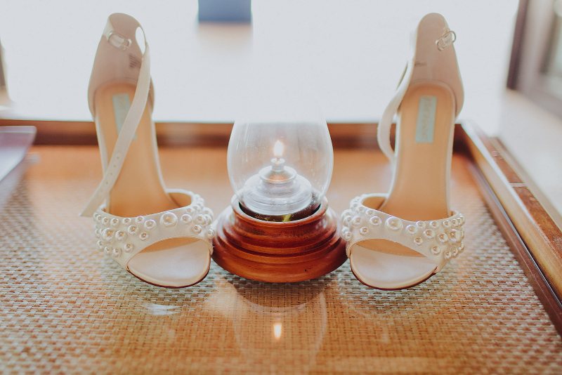 wedding shoes perls