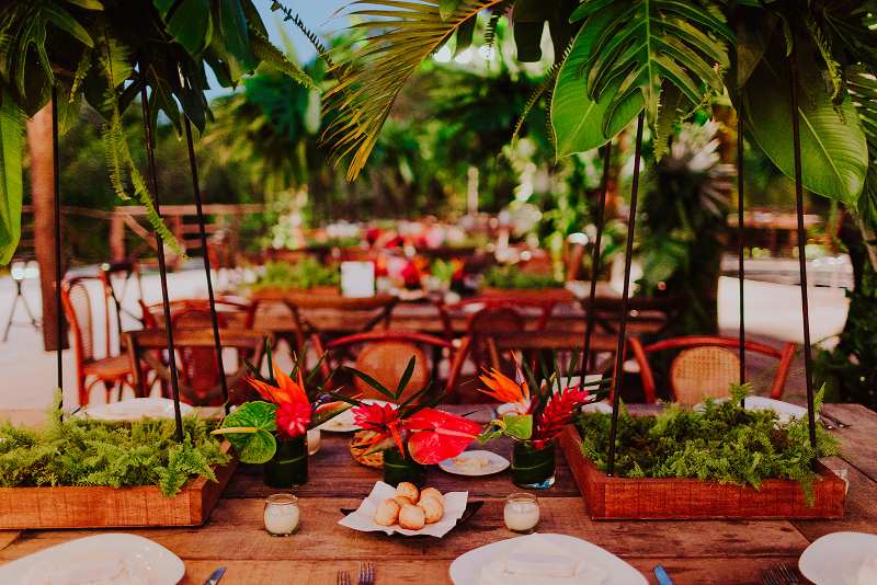 Freshness environment for a beach wedding