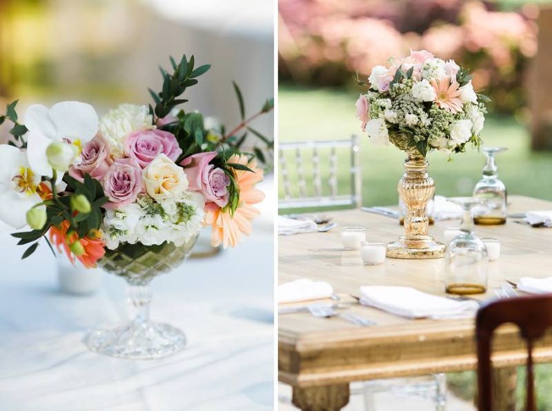 Pastel shades for a vintage wedding