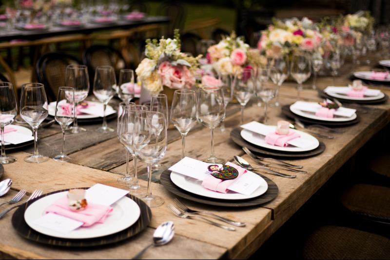 Mexican decoration for wedding furniture in Cancun