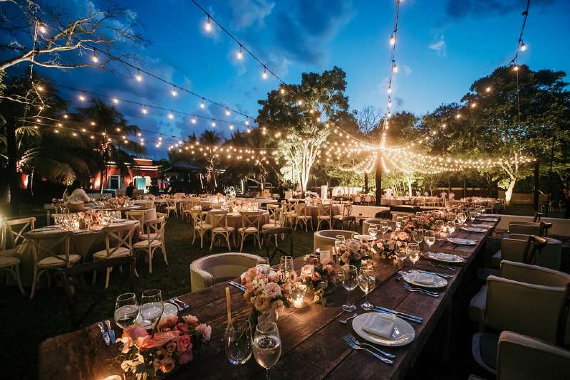 Beautiful decoration for weddings in Cancun