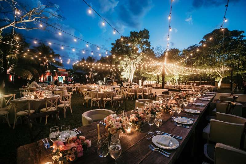 Decoration for a wedding in Cancun