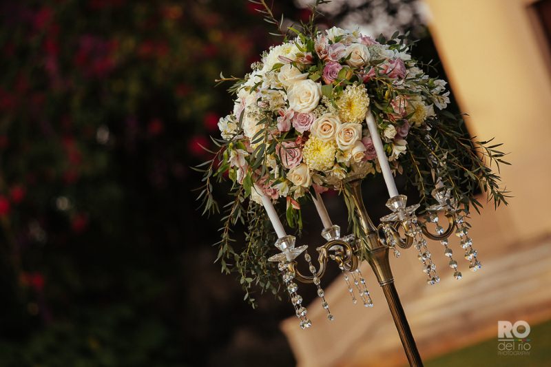 Gorgeous centerpiece with beautiful flowers