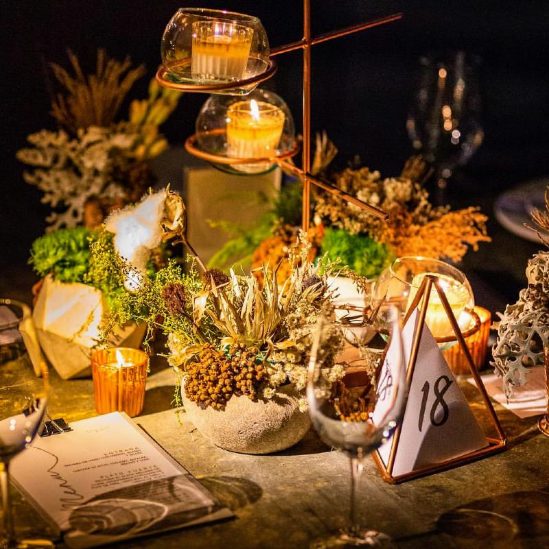 Amazing table decoration for weddings in Cancun