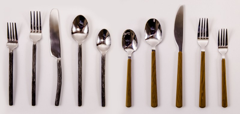 Shining cutlery