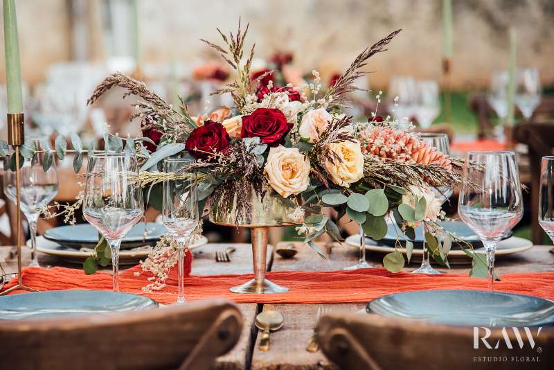 Centerpieces with flowers