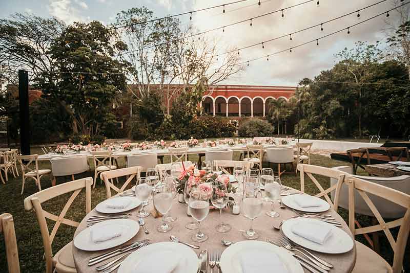 banquete boda hacienda