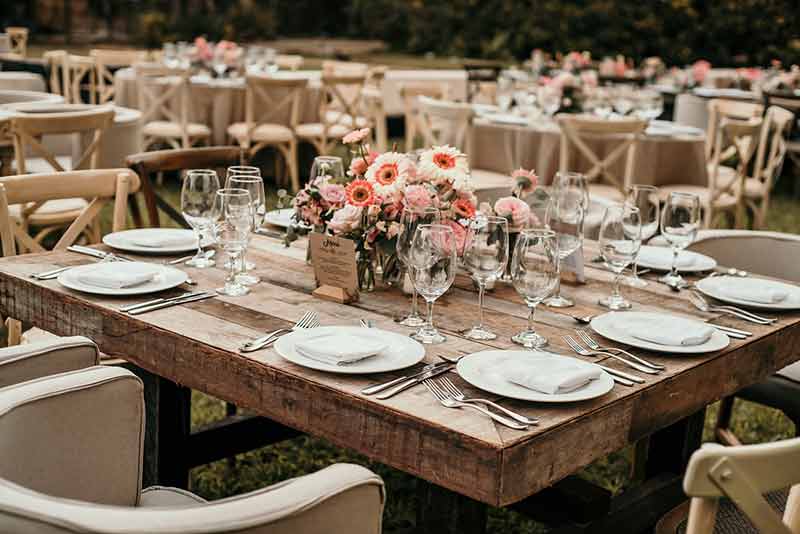 mesa madera boda hacienda