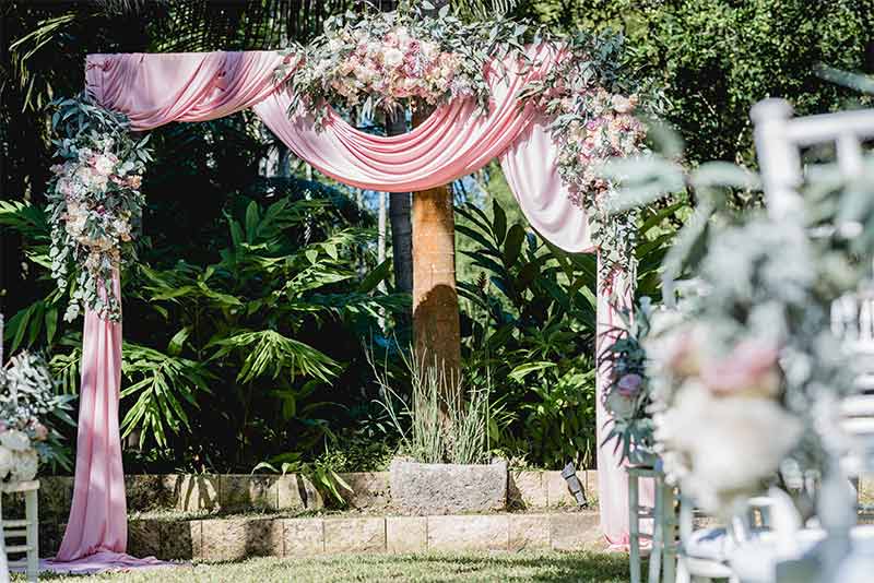 arco flores boda vintage