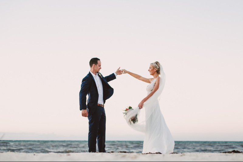 boda en playa yucatan